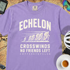 Crosswinds & No Friends Cycling T-Shirt — Violet