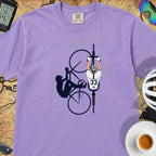 Cycling Silhouette T-Shirt — Violet