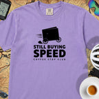 Still Buying Speed Cycling T-Shirt — Violet
