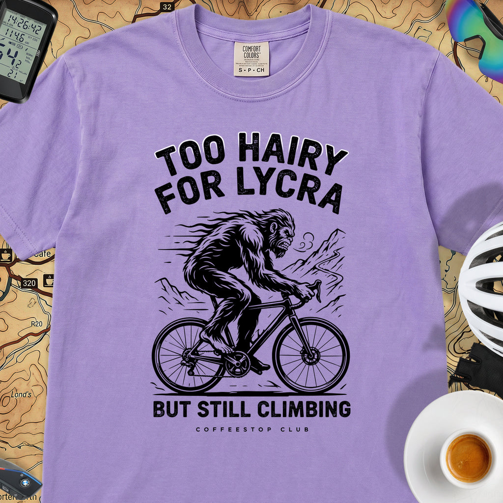 Too Hairy Cycling T-Shirt — Violet