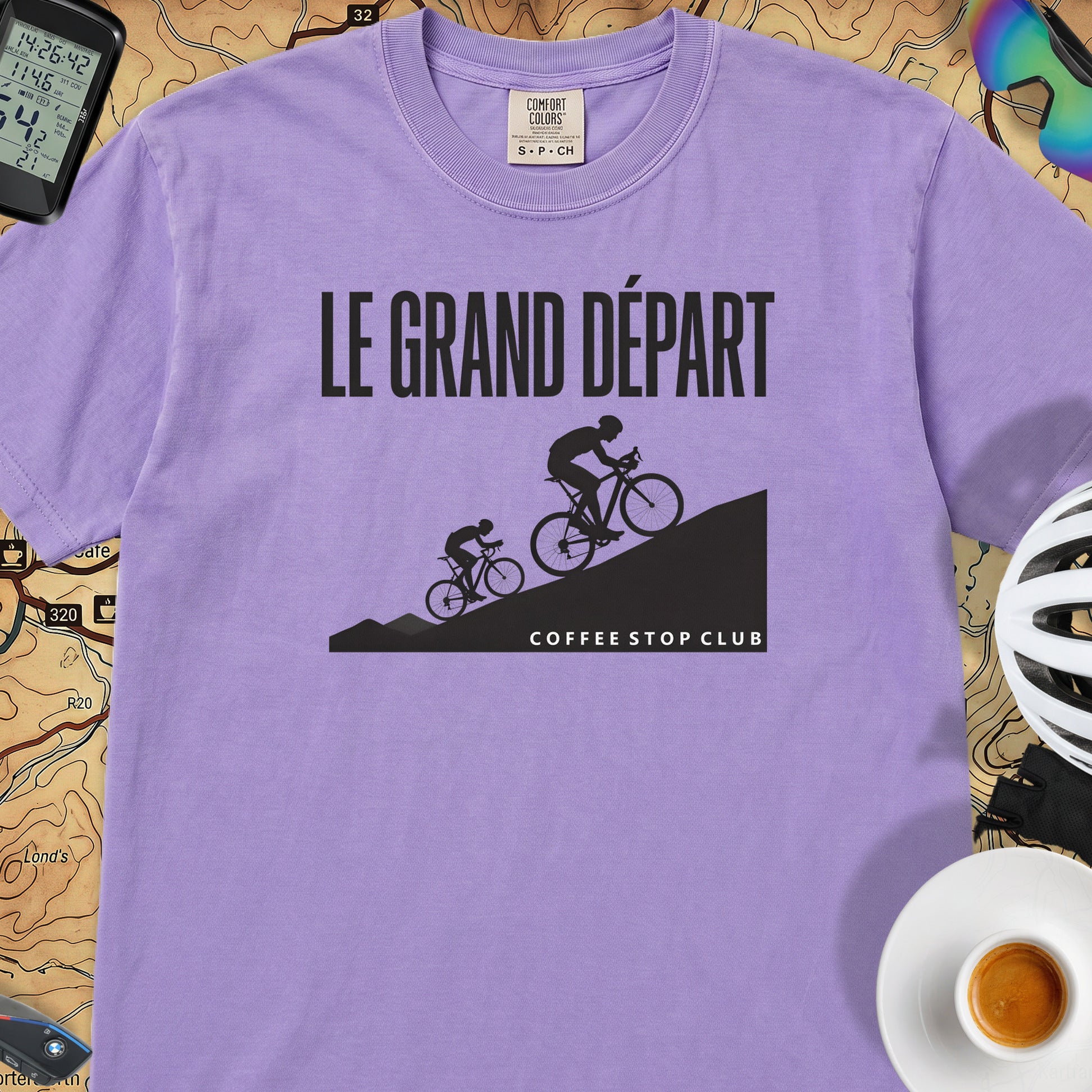 Le Grand Depart T-Shirt — Violet