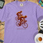 Duo Ride Coffee Stop Club T-Shirt — Violet
