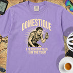 I am the Domestique Cycling T-Shirt — Violet
