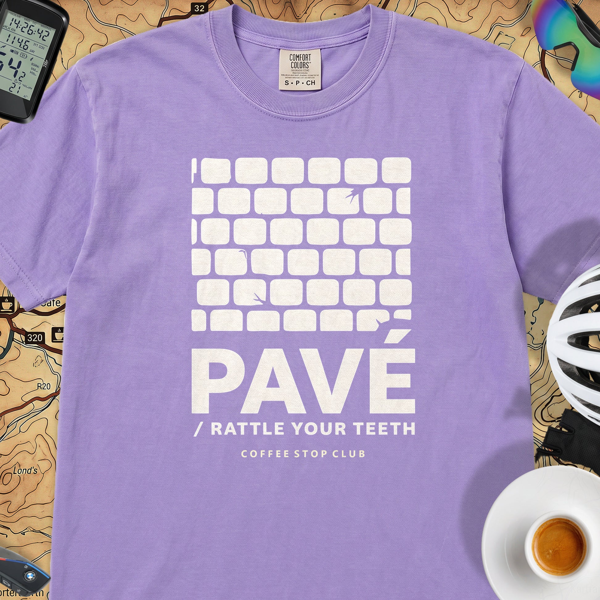 Pavé Tour T‑Shirt — Violet
