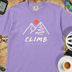 Climb Cycling T-Shirt — Violet