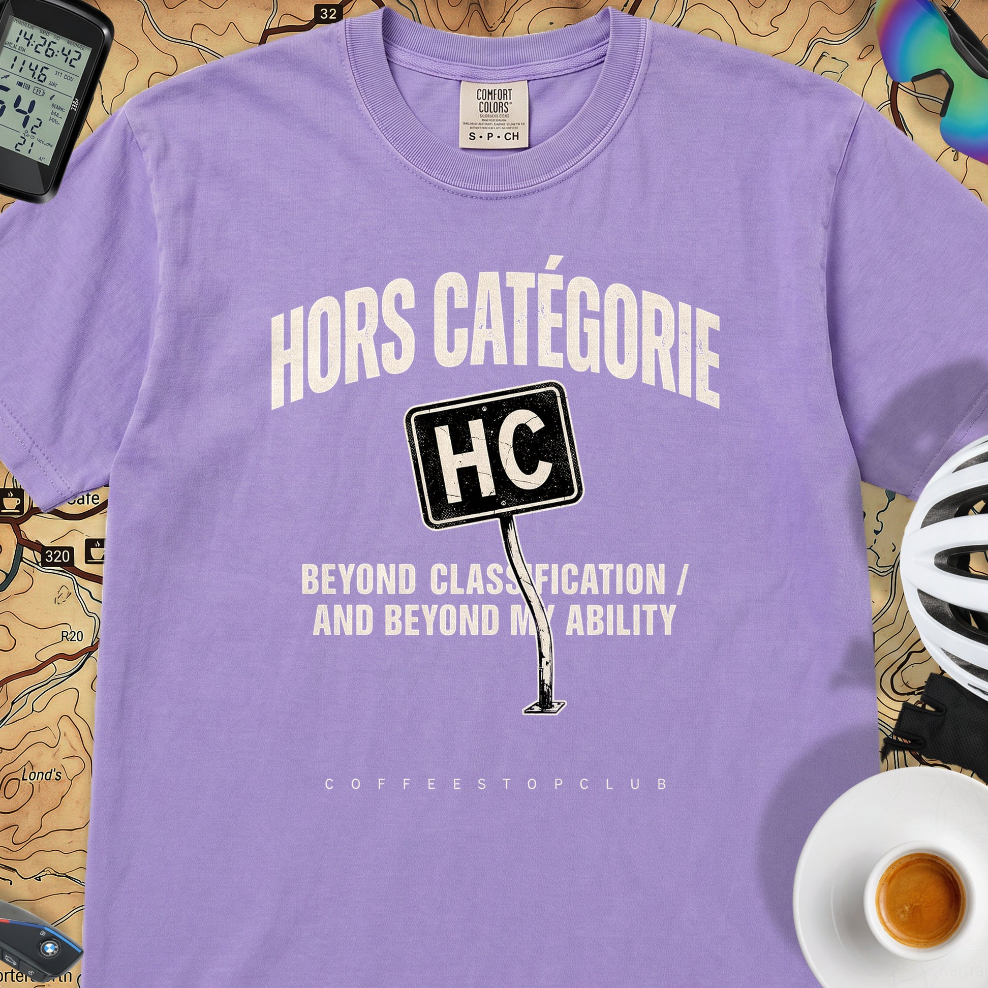 I'm Hors Catégorie Cycling T-Shirt — Violet