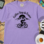 Coffee Stop de France T-Shirt — Violet
