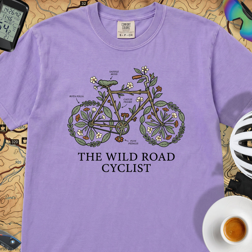 Wild Road Cyclist T-Shirt — Violet