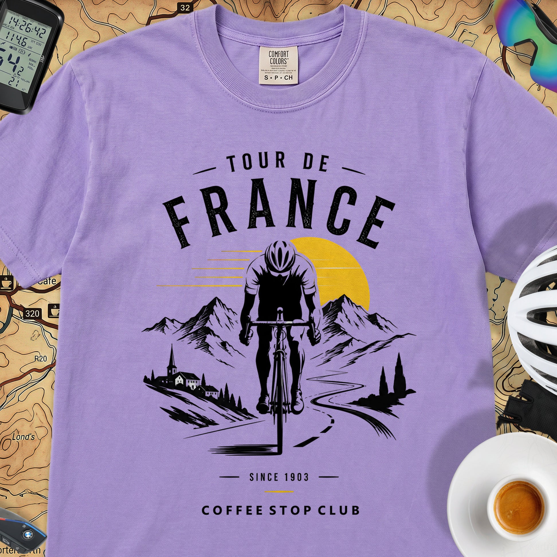 Tour de France CSC T-Shirt — Violet