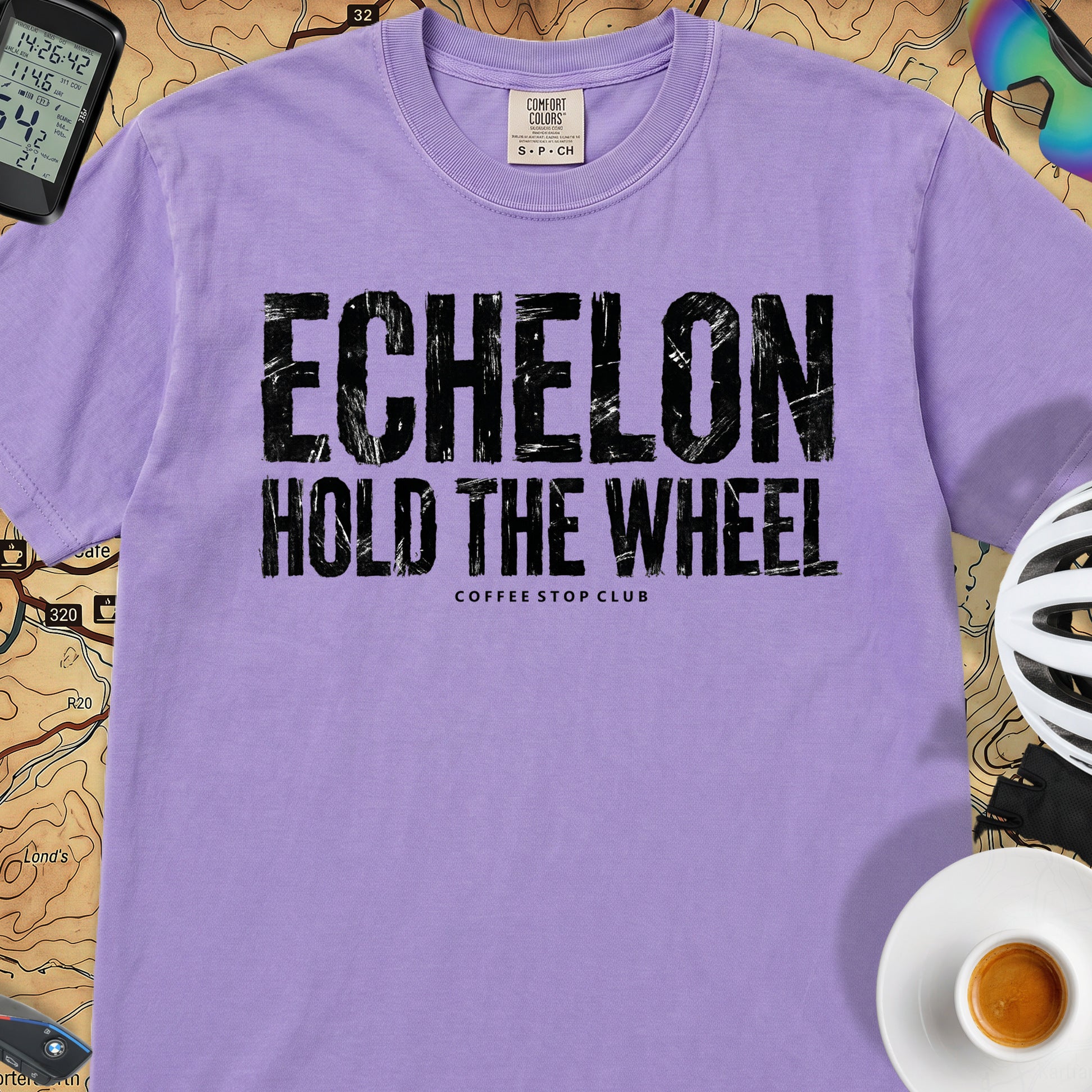 Echelon Hold the Wheel Tour T-Shirt — Violet