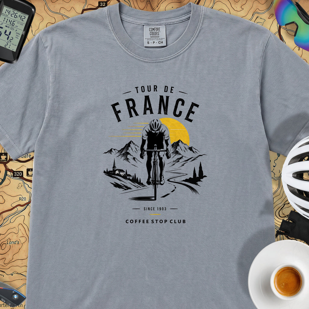 Tour de France Club T-Shirt — Washed Denim