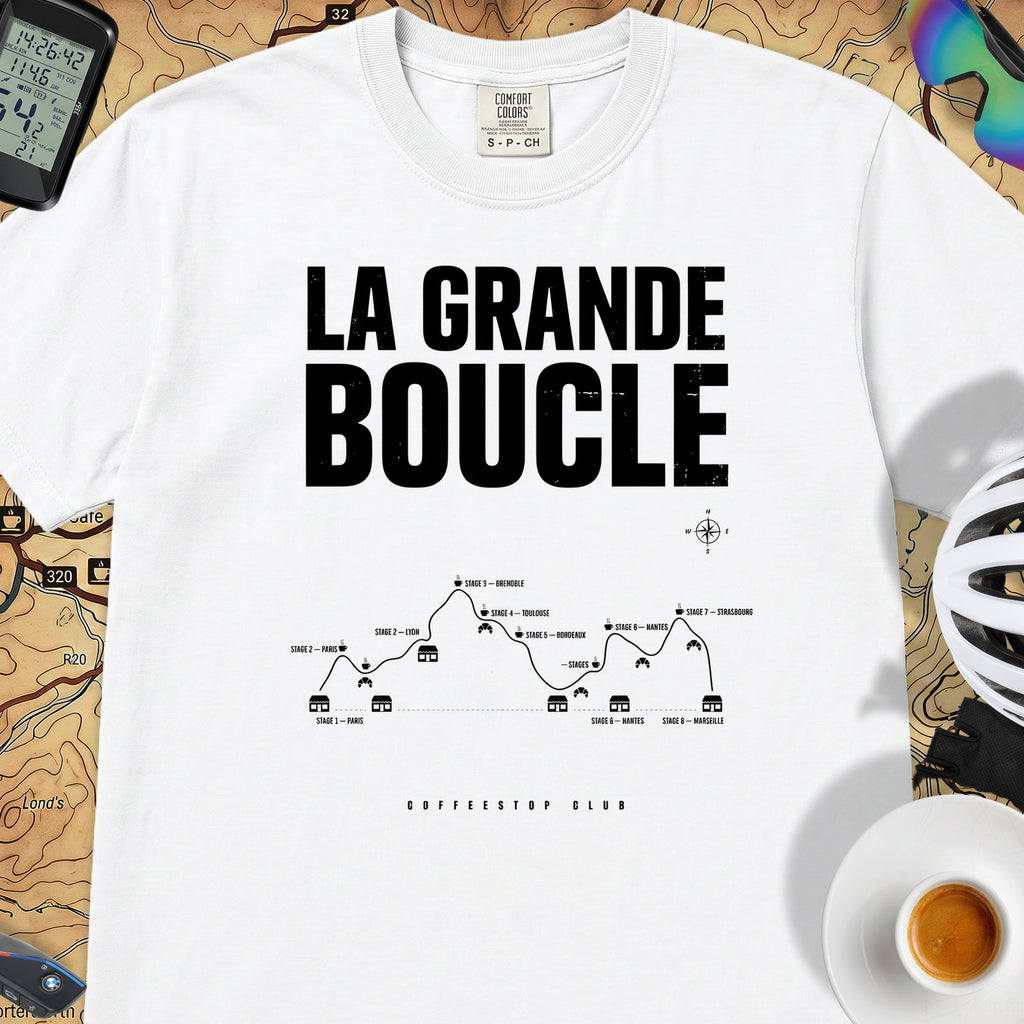 Grande Boucle TdF Cycling T-Shirt — White