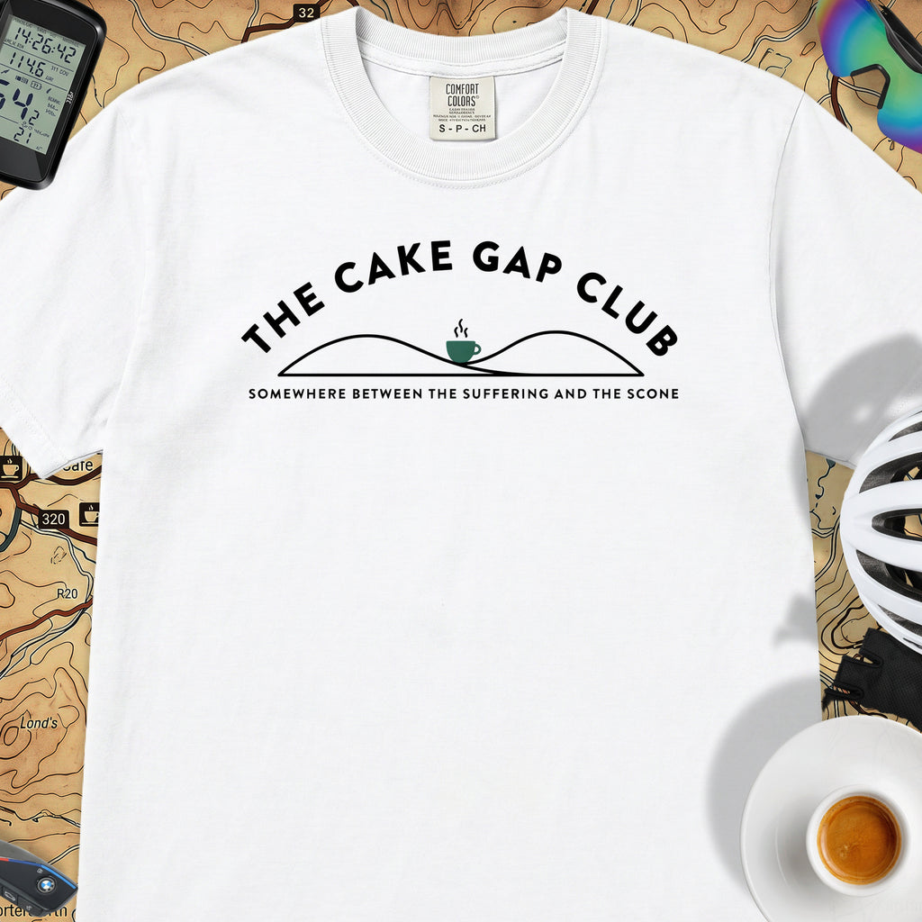 The Cake Gap Cyclist T-Shirt — White