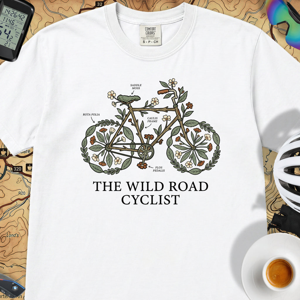 Wild Road Cyclist T-Shirt — White
