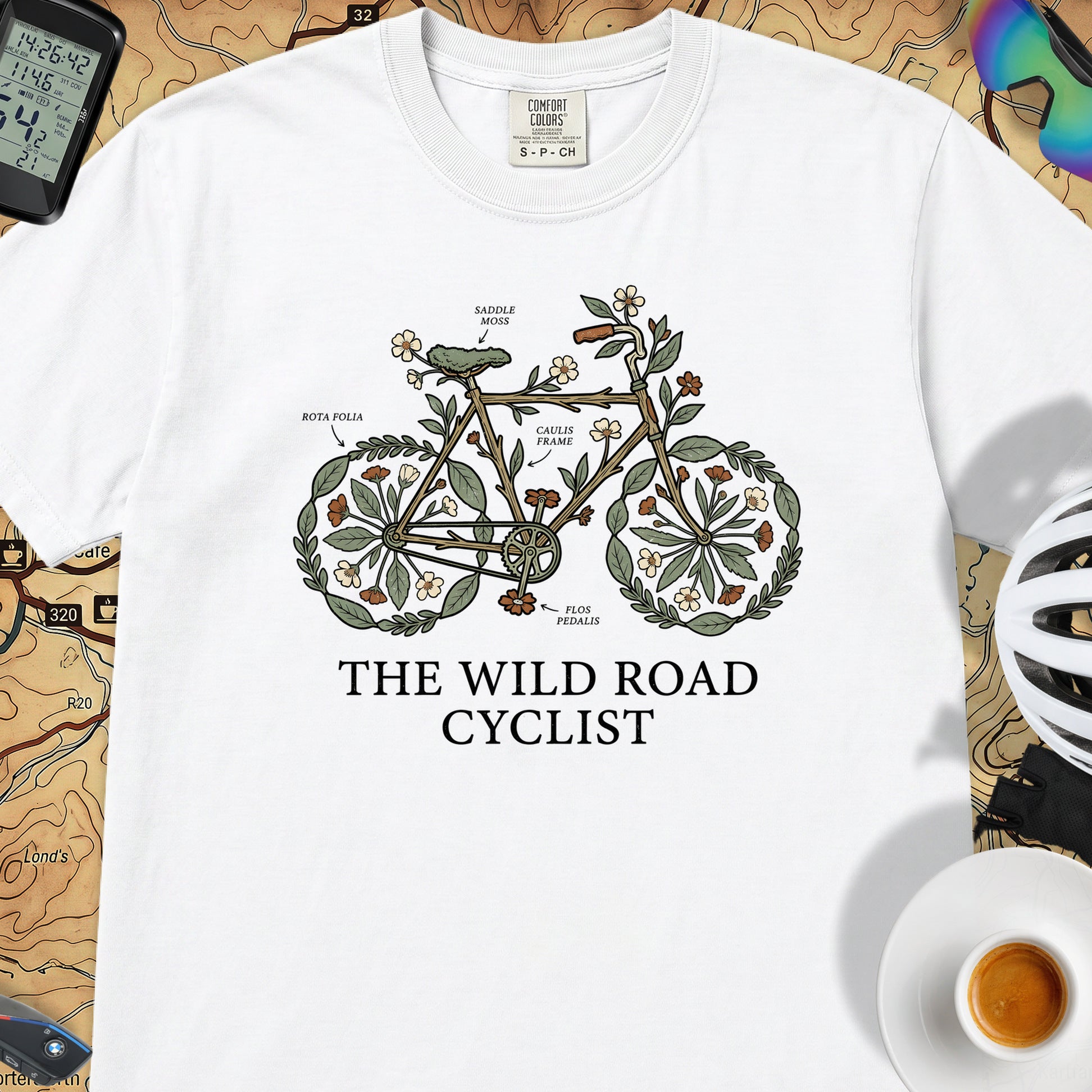 Wild Road Cyclist T-Shirt — White
