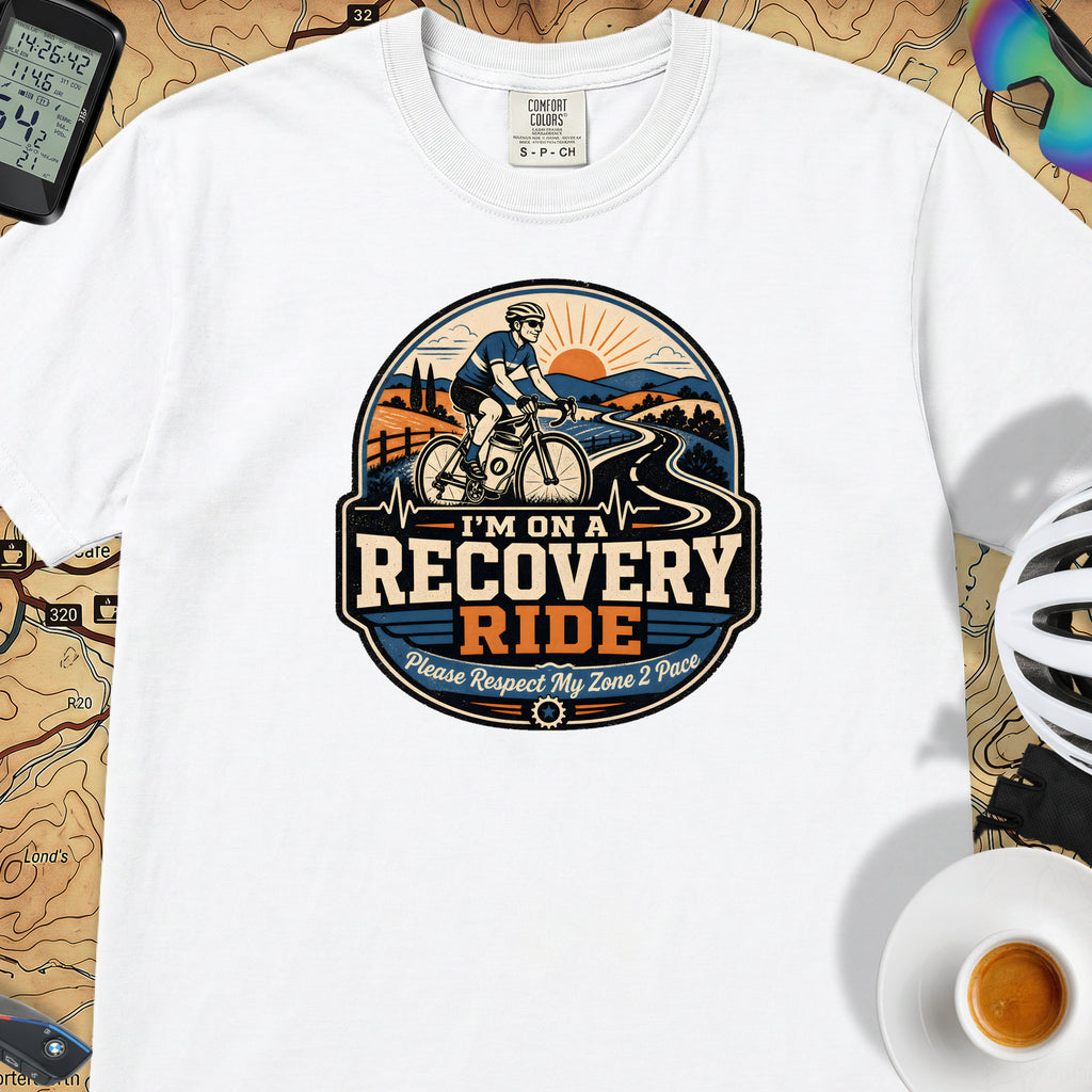 I'm On A Recovery Ride Comfort Colors T-Shirt — White