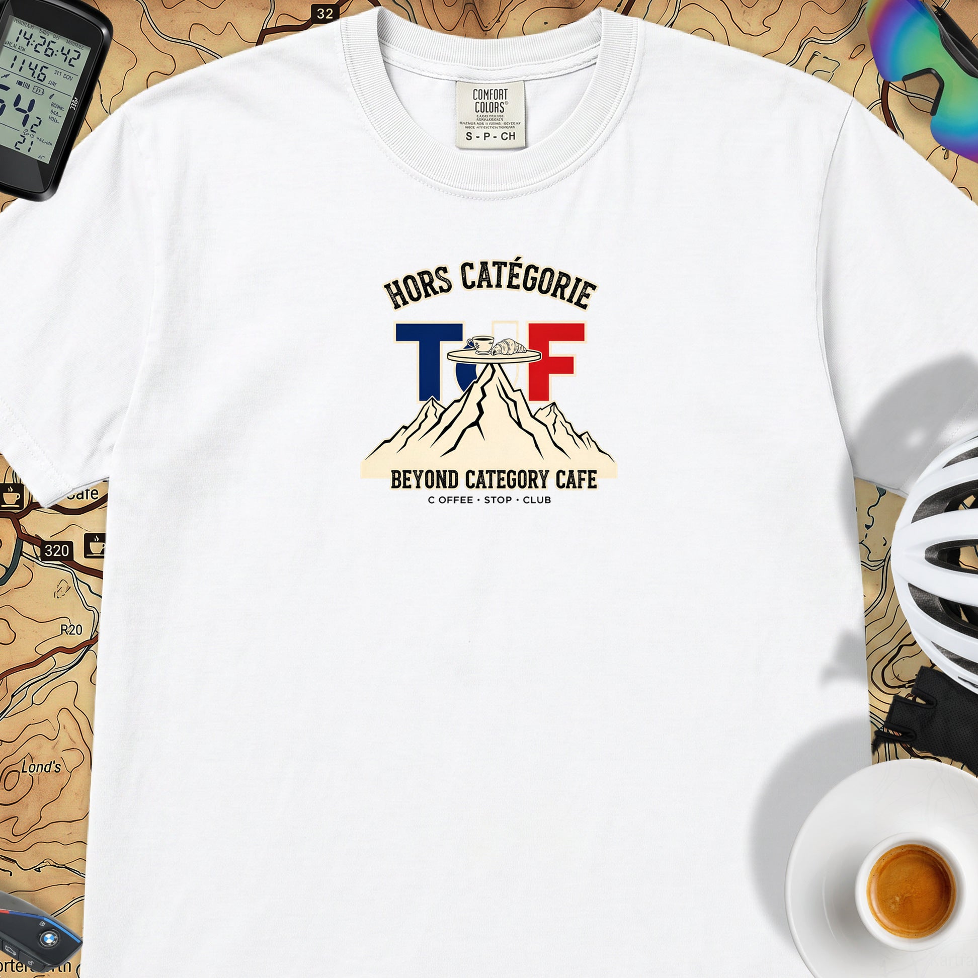 Hors Catégorie TdF Cycling T-Shirt — White
