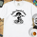 Coffee Stop de France T-Shirt — White
