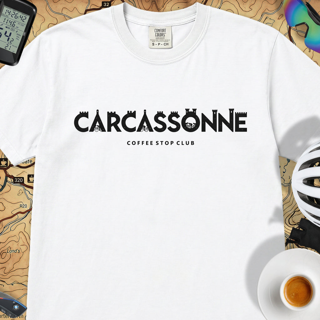 Carcassonne Cycle Tour T-Shirt — White