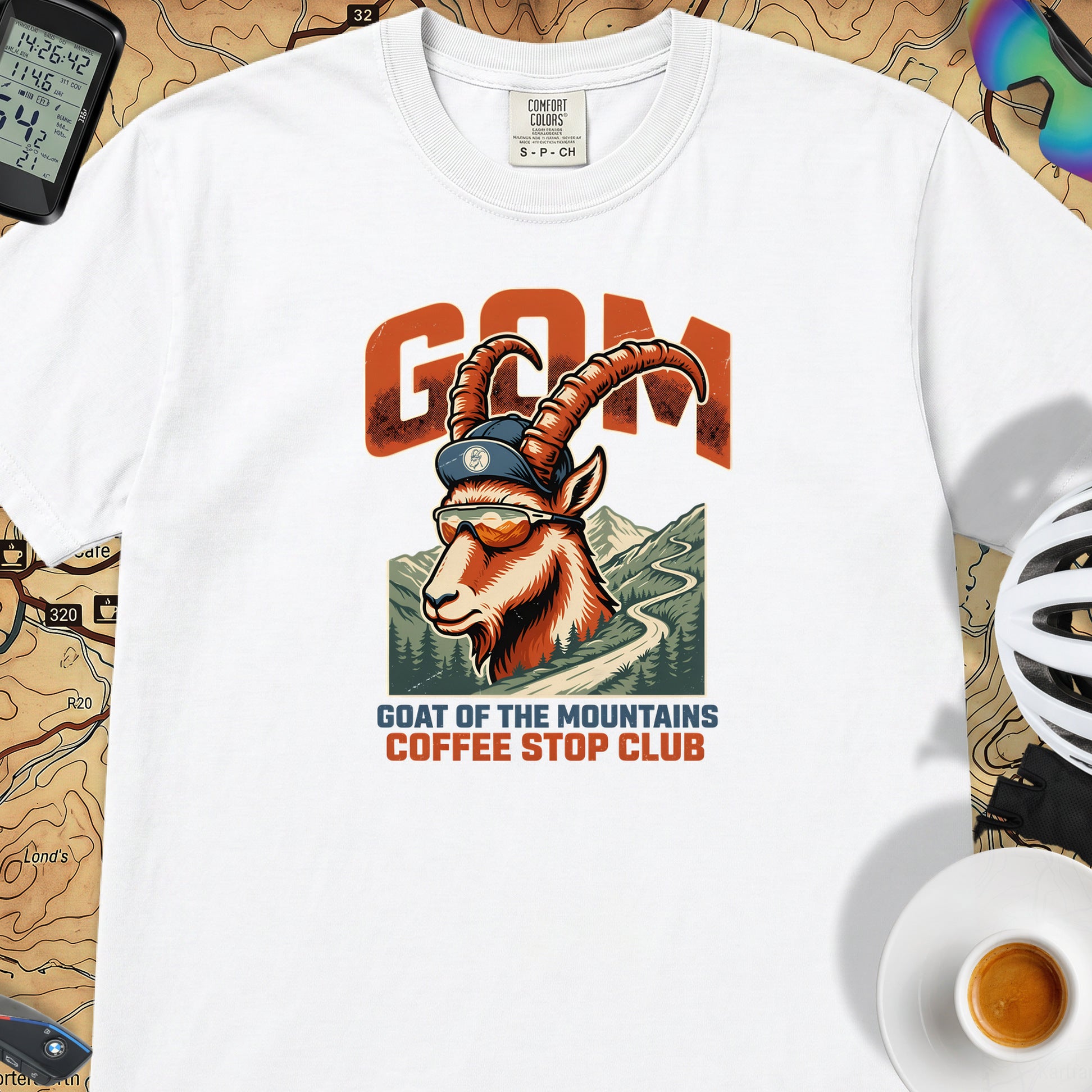 G.O.A.T.M Cycling T-Shirt — White