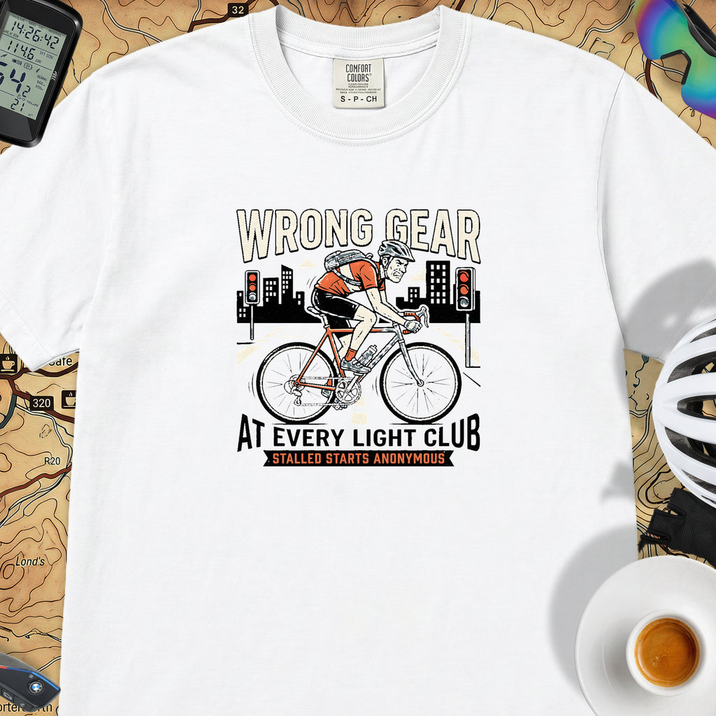 Wrong Gear at Light T-Shirt — White