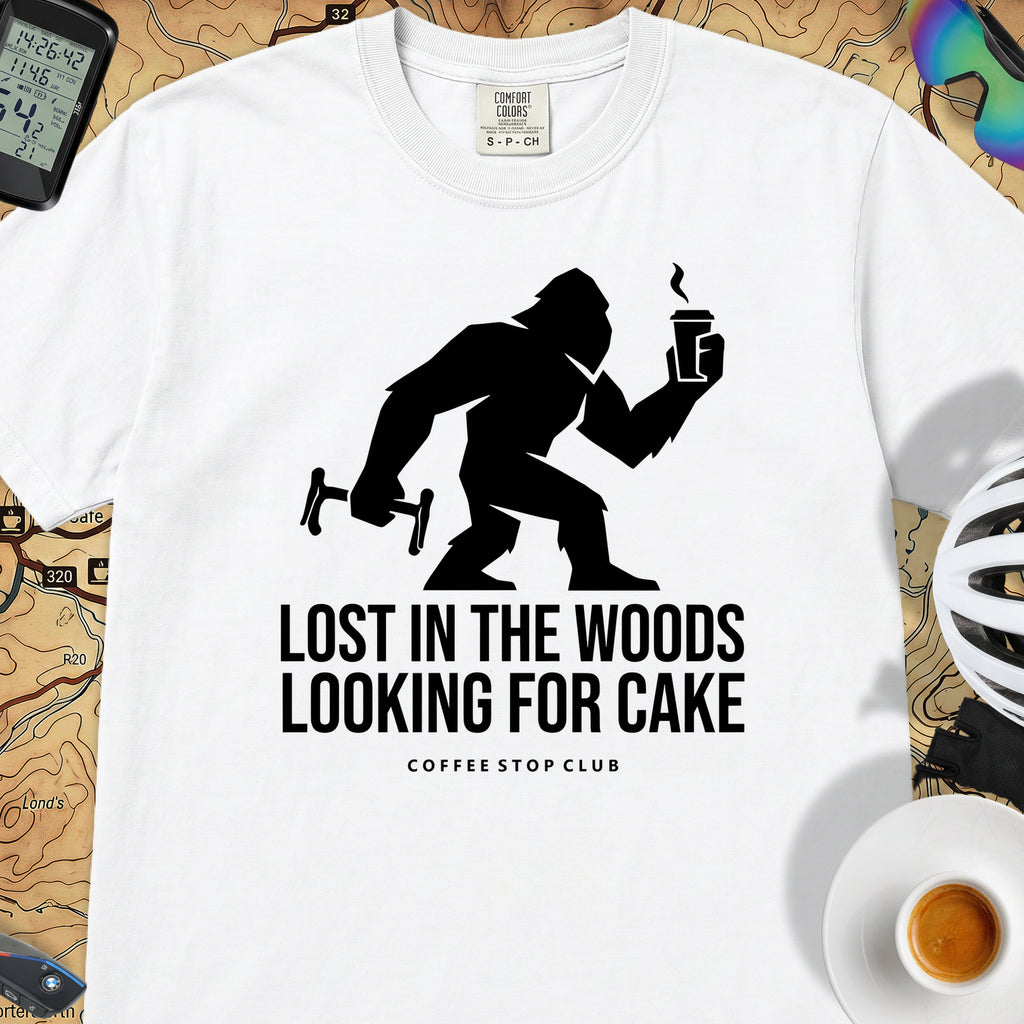 Lost in the Woods Bigfoot T‑Shirt — White