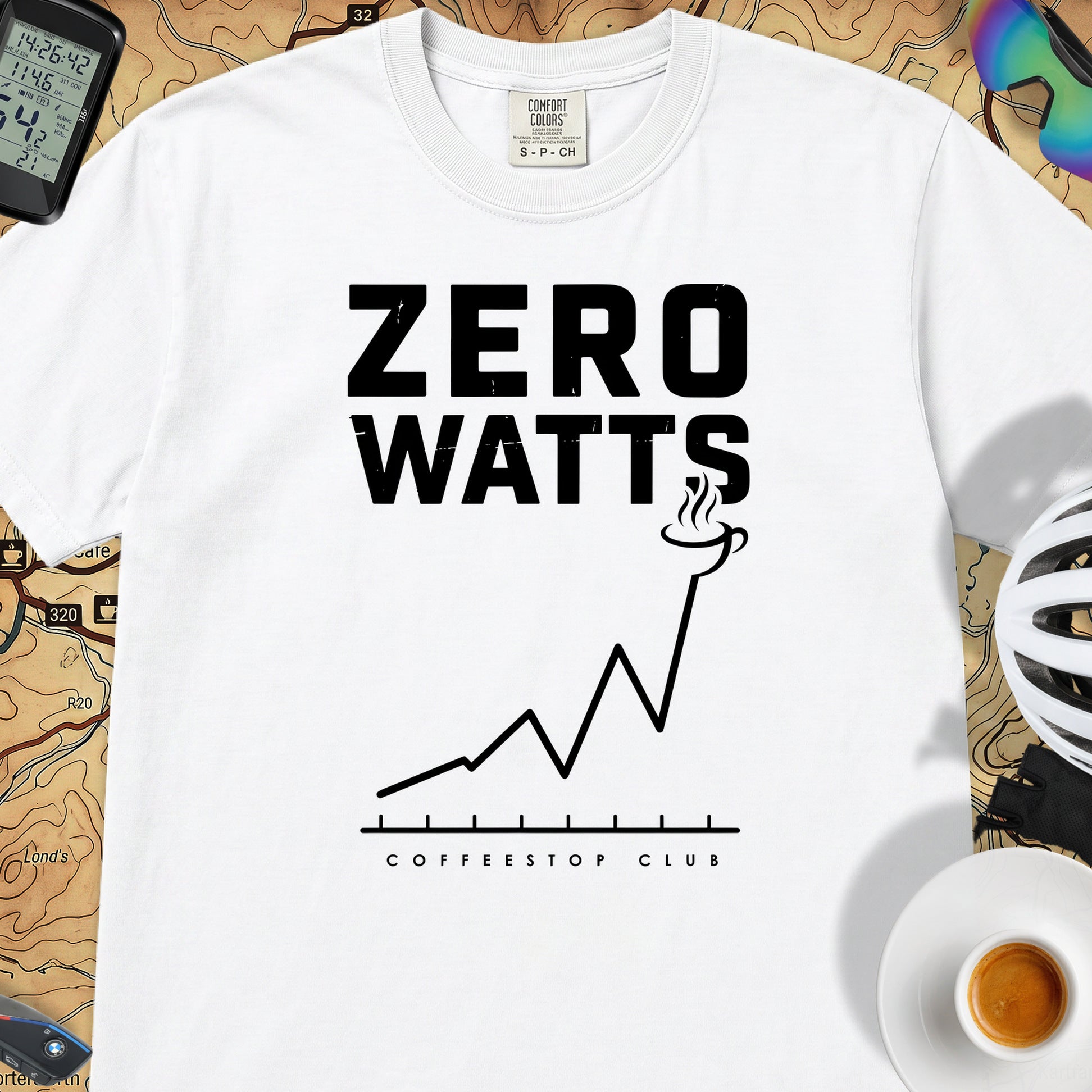Zero Watts Cycling T-Shirt — White