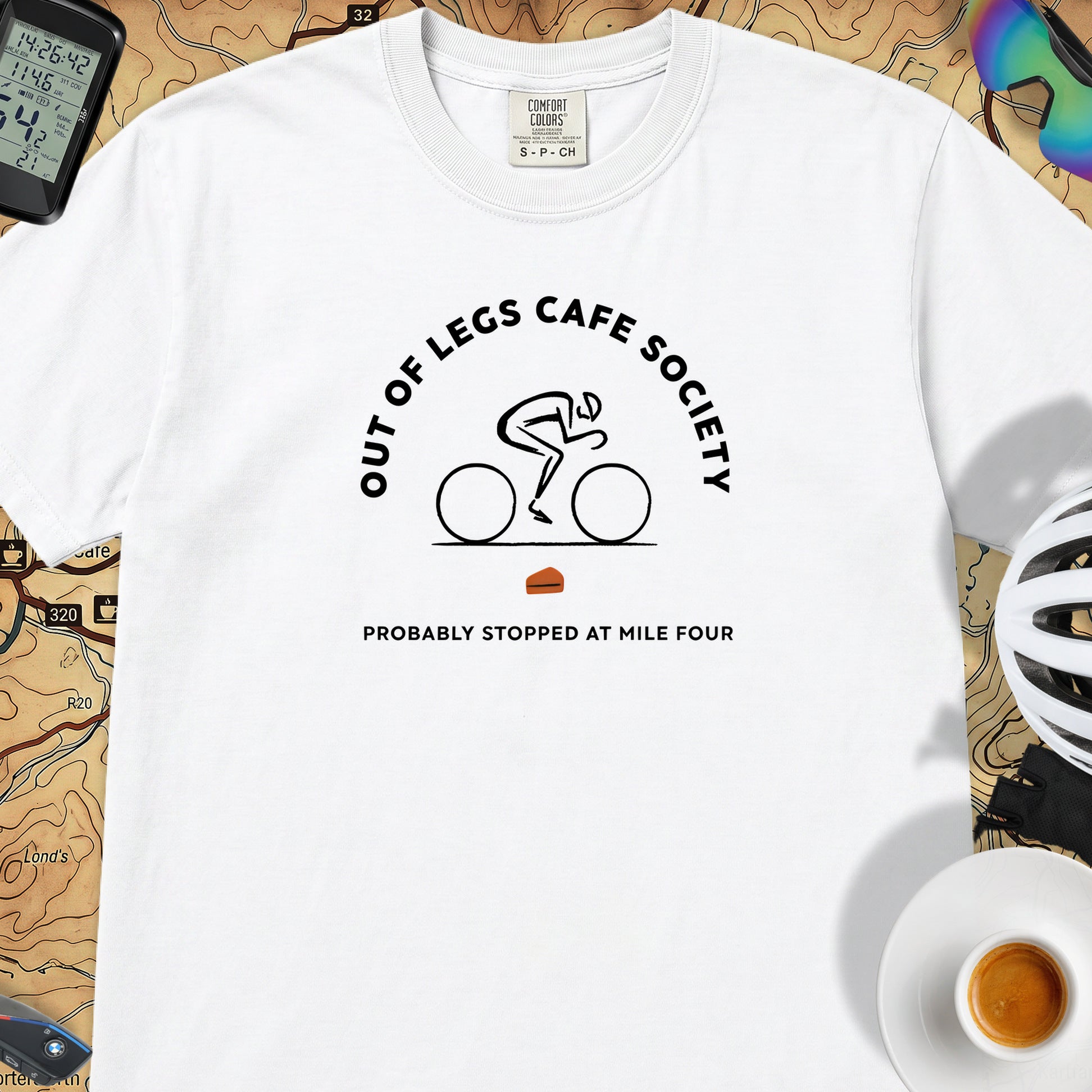 Out of Legs Society Cyclist T-Shirt — White